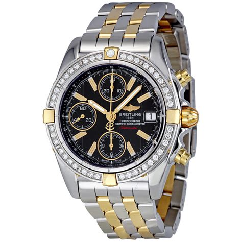 mens diamond breitling watches|breitling with diamond bezel.